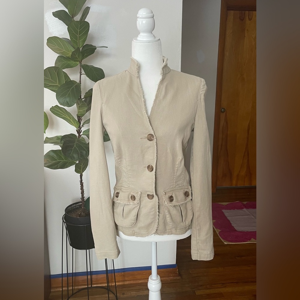 Y2K cotton/linen jacket